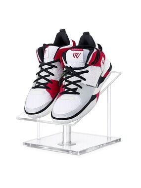 Jordan Men's White and Red Sneakers